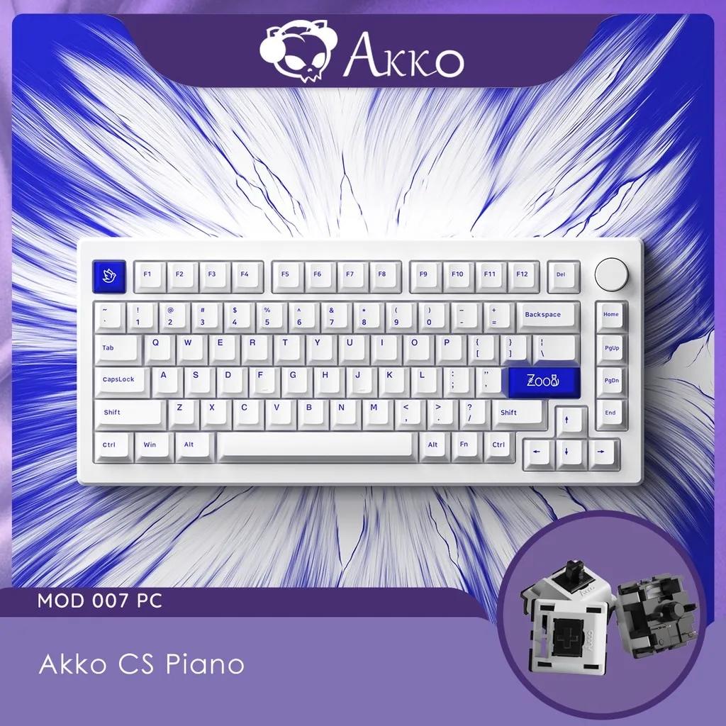 Akko MOD 007 PC Blue on White 75%  Ű    Ŷ Ʈ ( ), Ű  ÷  PCB Clacky Sound